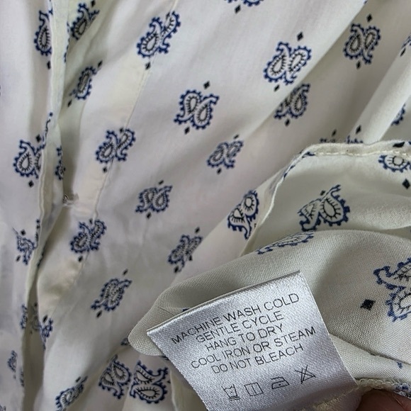 Xirena paisley print Wrap long sleeves Top - Picture 11 of 15